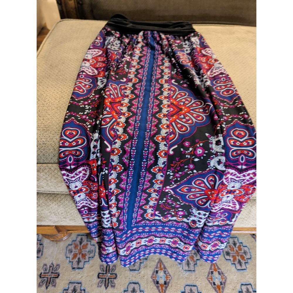 Apt 9 Maxi Skirt Size S Elastic Waist Pull On Multi Color Polyester - Picture 3 of 4